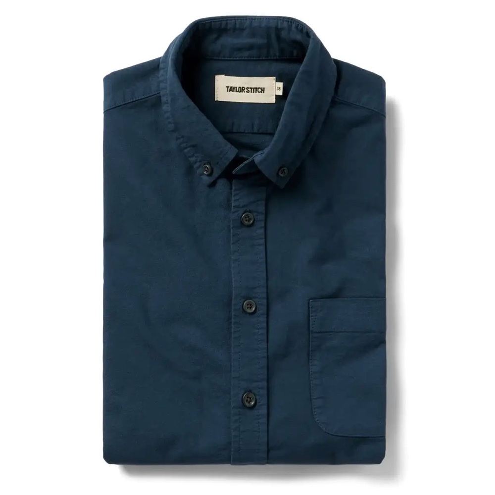 Taylor Stitch - The Jack in Brushed Navy Oxford (XS)